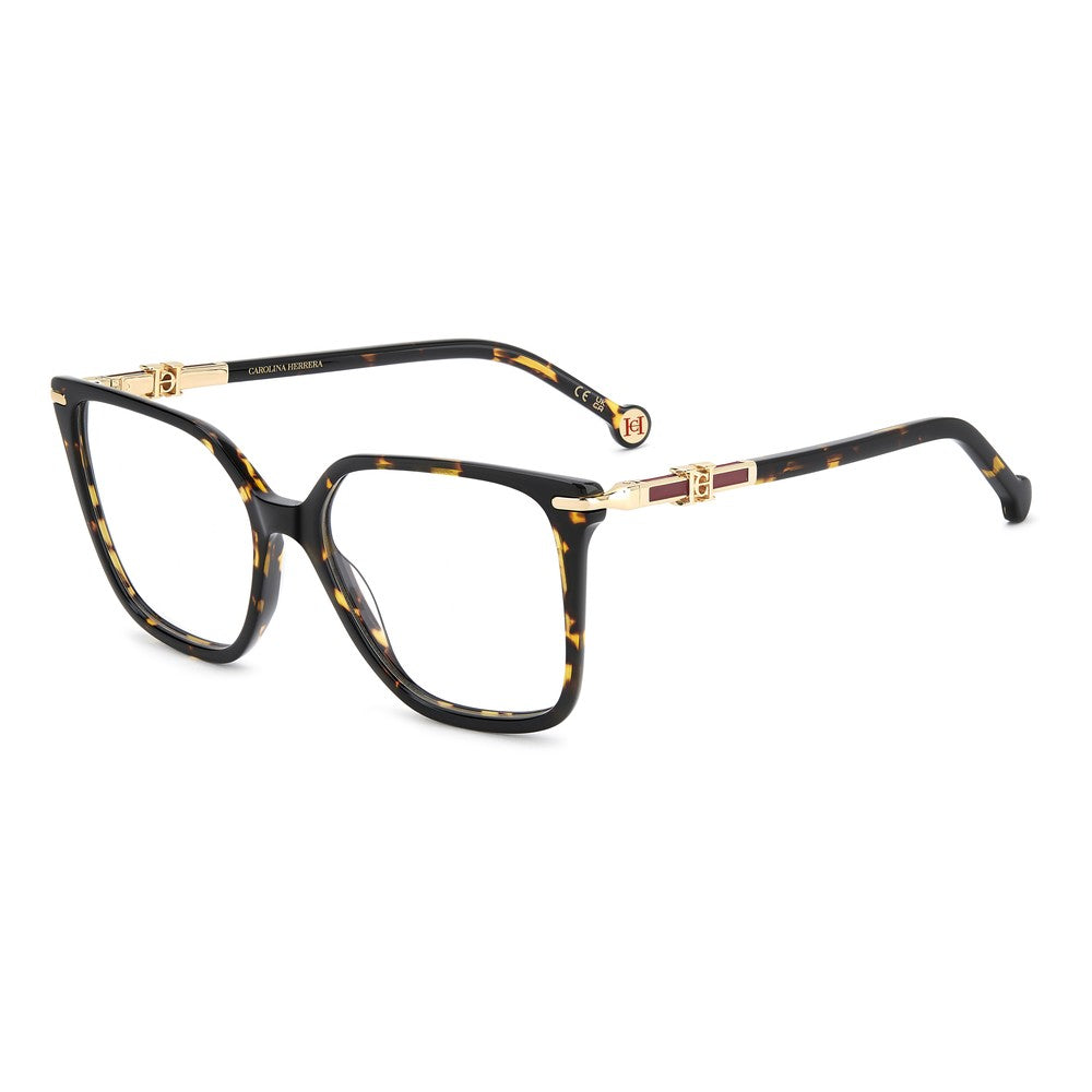 Gafas de vista Carolina Herrera femeninas, estilo cuadrada, montura de acetato, color de montura habana, color de lente transparente y calibre 53 mm - Envío 24/48 horas en España - Her 0382 086