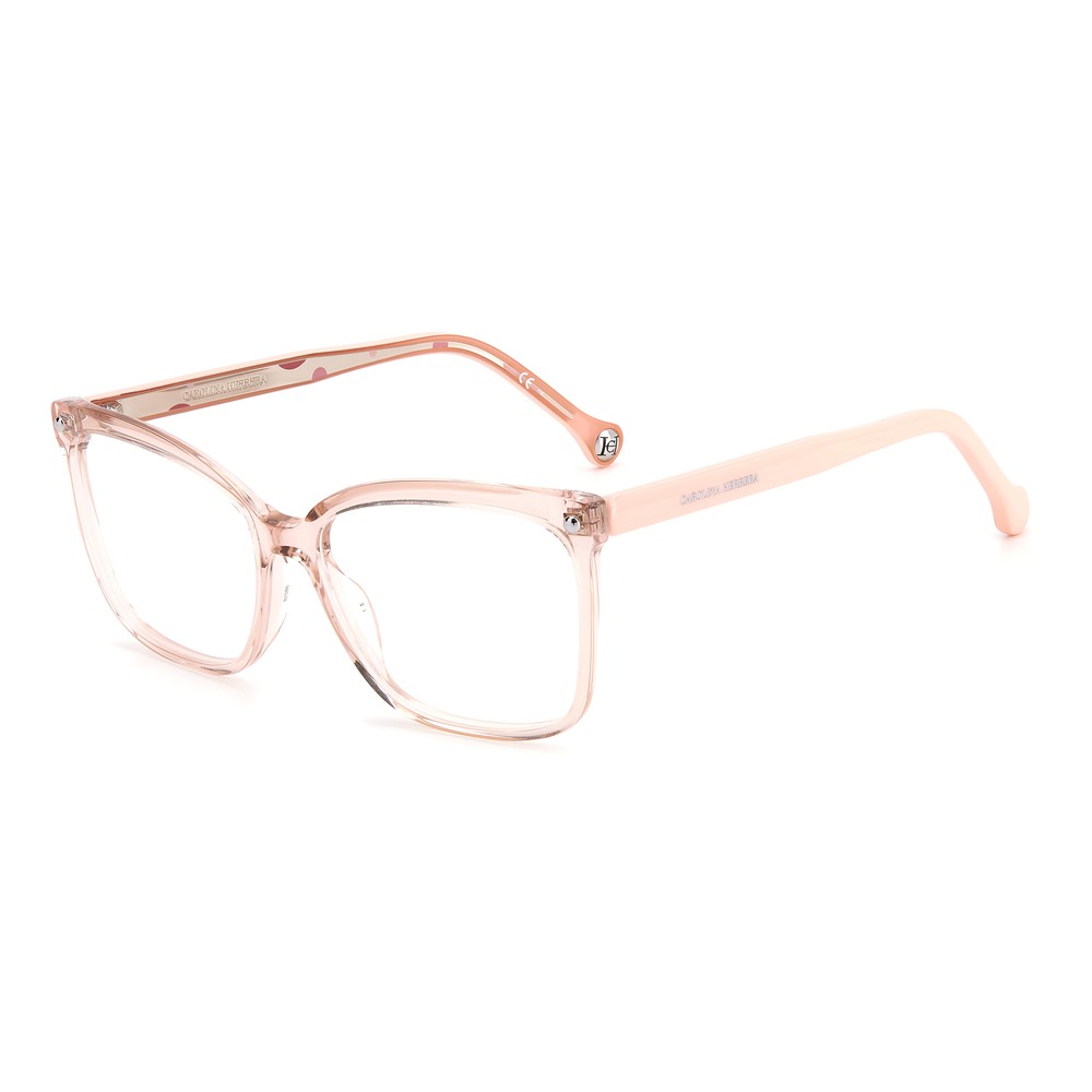 Gafas de vista Carolina Herrera femeninas, estilo rectangular, montura de acetato, color de montura transparente, color de lente transparente y calibre 56 mm - Envío 24/48 horas en España - Ch 0012 Fwm