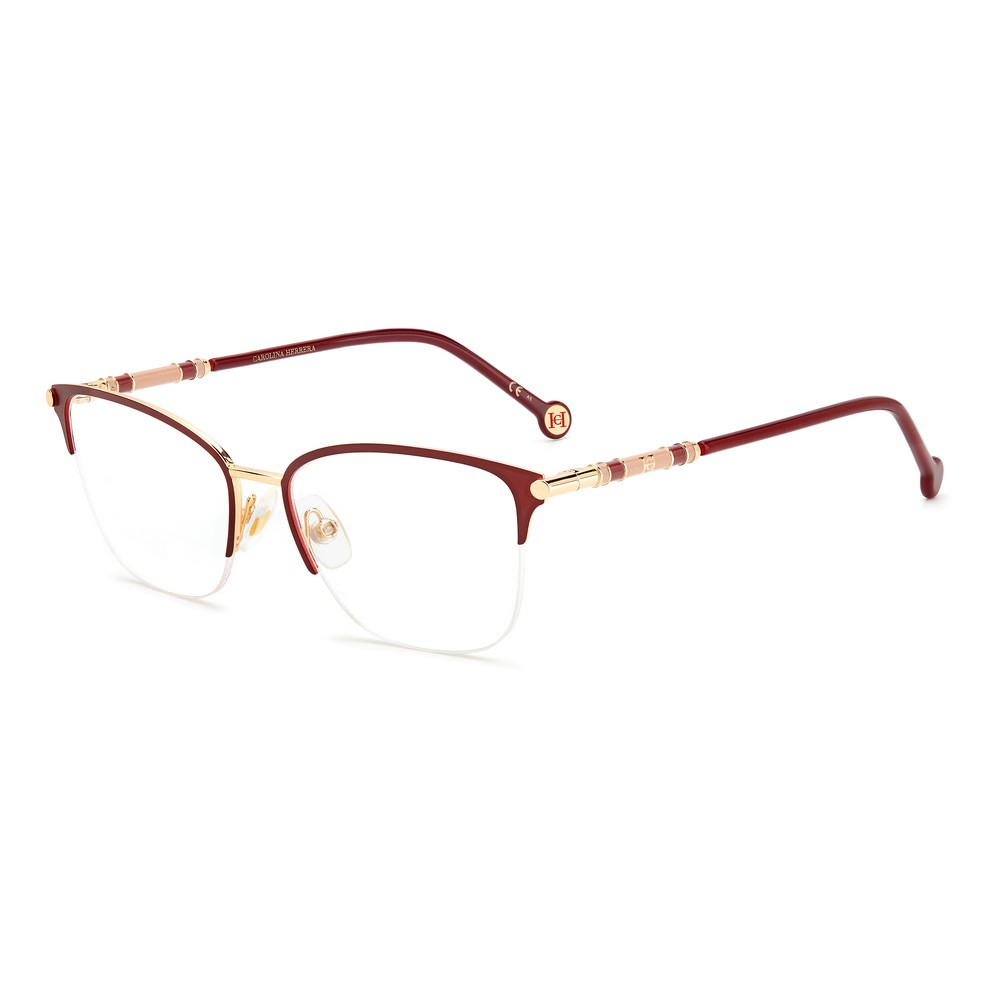 Gafas de vista Carolina Herrera femeninas, estilo rectangular, montura de metal, color de montura dorado, color de lente transparente y calibre 53 mm - Envío 24/48 horas en España - Ch 0033 Noa