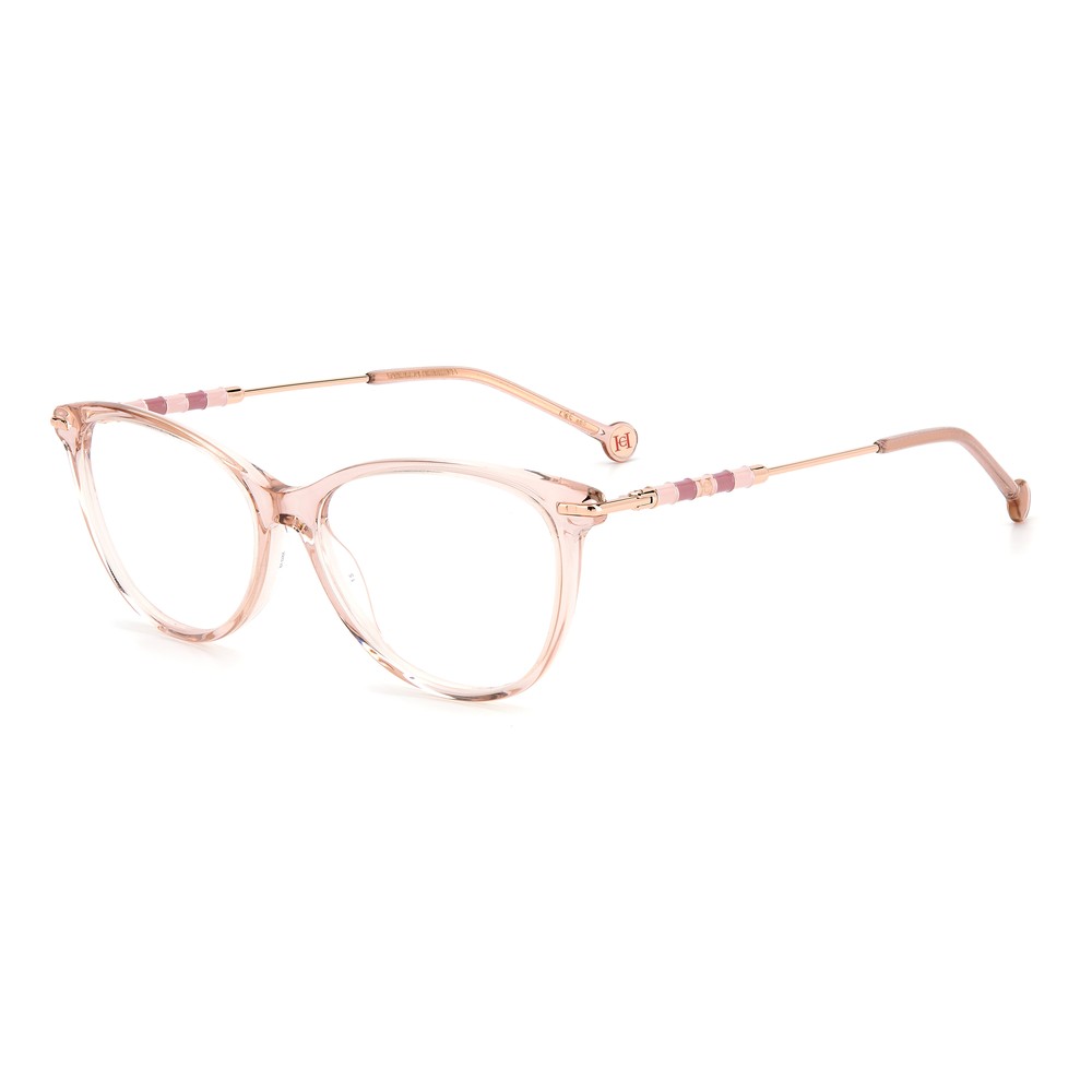 Gafas de vista Carolina Herrera femeninas, estilo rectangular, montura de acetato, color de montura transparente, color de lente transparente y calibre 55 mm - Envío 24/48 horas en España - Ch 0043 Fwm