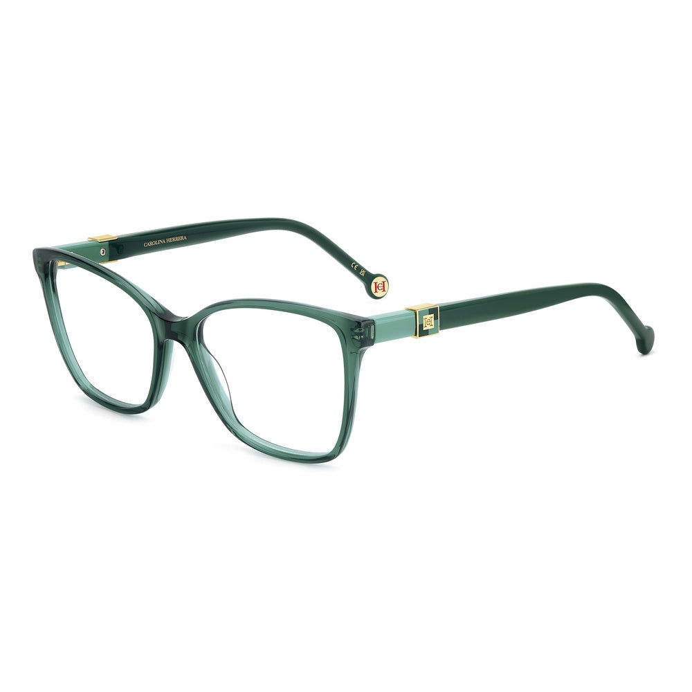 Gafas de vista Carolina Herrera femeninas, estilo rectangular, montura de acetato, color de montura verde, color de lente transparente y calibre 55 mm - Envío 24/48 horas en España - Her 0274 1Ed