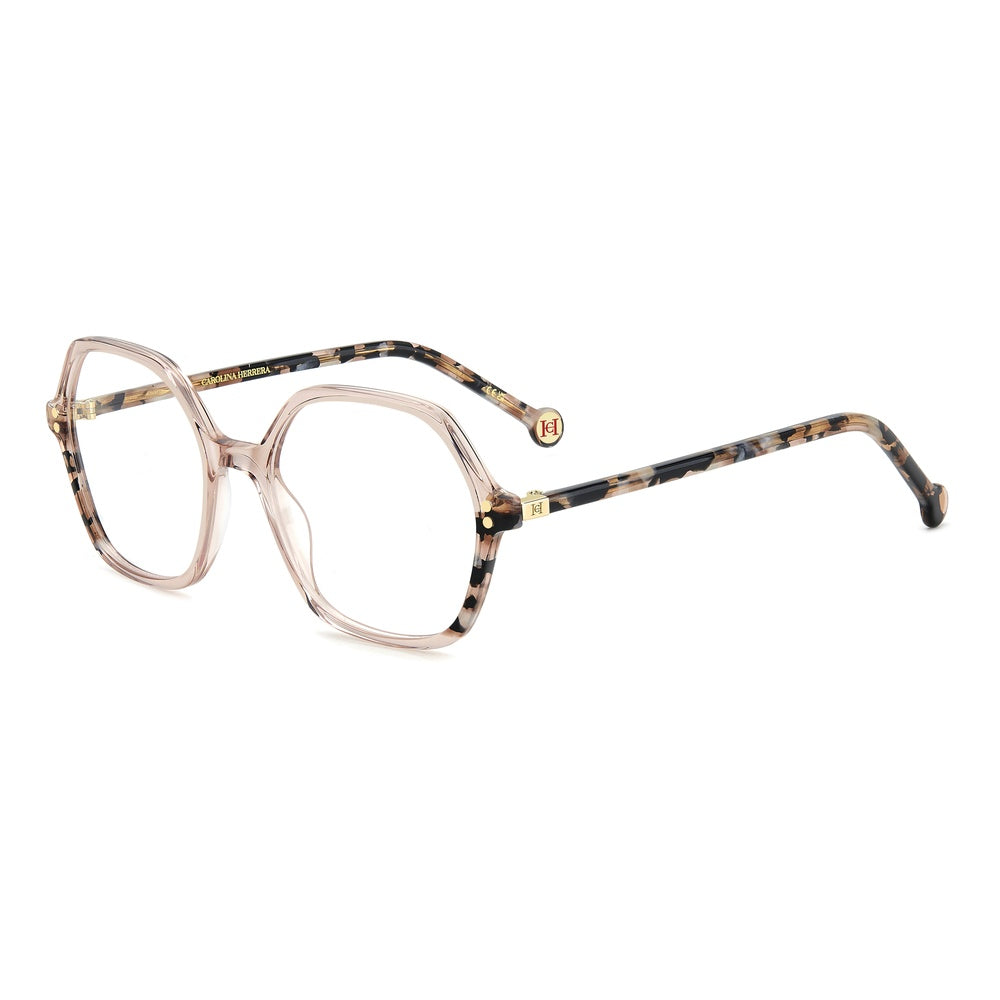 Gafas de vista Carolina Herrera femeninas, estilo rectangular, montura de acetato, color de montura rosa, color de lente transparente y calibre 49 mm - Envío 24/48 horas en España - Her 0279 35J