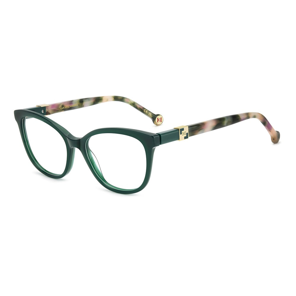 Gafas de vista Carolina Herrera femeninas, estilo rectangular, montura de acetato, color de montura verde, color de lente transparente y calibre 53 mm - Envío 24/48 horas en España - Her 0299 1Ed