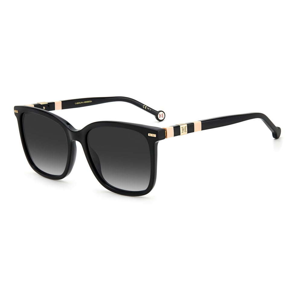 Gafas de sol Carolina Herrera femeninas, estilo rectangular, montura de acetato, color de montura negro, color de lente gris y calibre 57 mm - Envío 24/48 horas en España - Ch 0045/S 3H2
