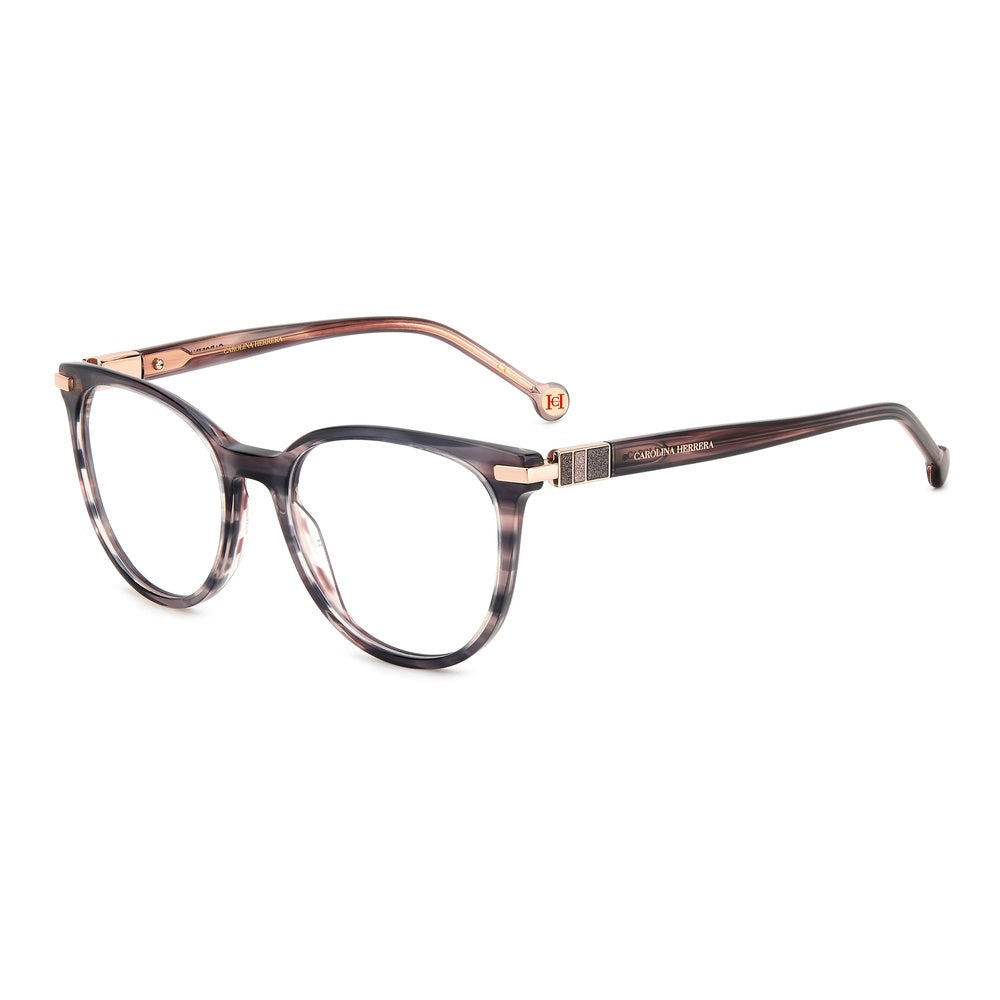 Gafas de vista Carolina Herrera femeninas, estilo rectangular, montura de acetato, color de montura rosa, color de lente transparente y calibre 53 mm - Envío 24/48 horas en España - Her 0156 1Zx