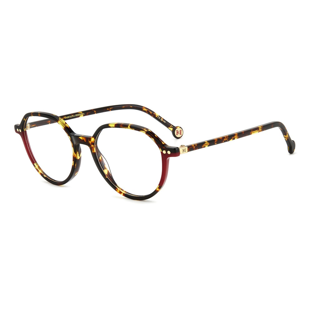 Gafas de vista Carolina Herrera femeninas, estilo redonda, montura de acetato, color de montura habana, color de lente transparente y calibre 50 mm - Envío 24/48 horas en España - Her 0212 O63