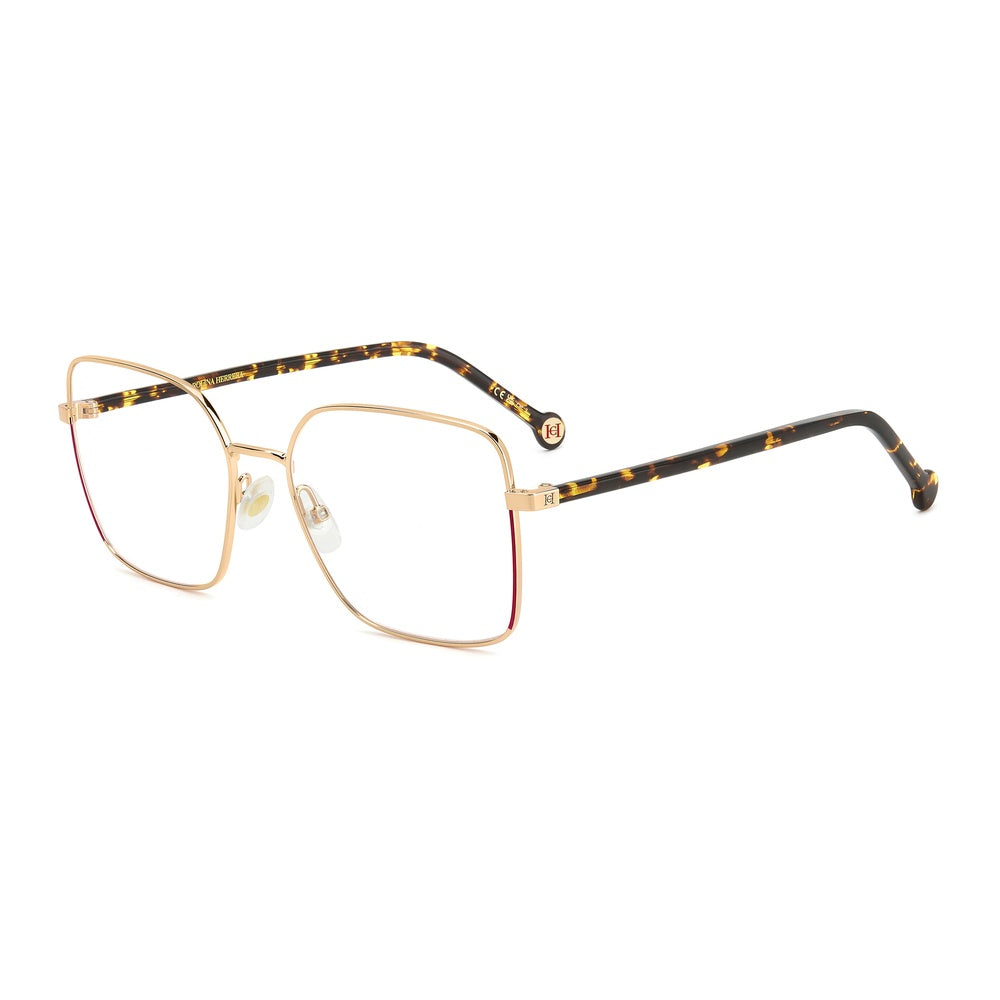 Gafas de vista Carolina Herrera femeninas, estilo cuadrada, montura de metal, color de montura habana, color de lente transparente y calibre 53 mm - Envío 24/48 horas en España - Her 0248 06J