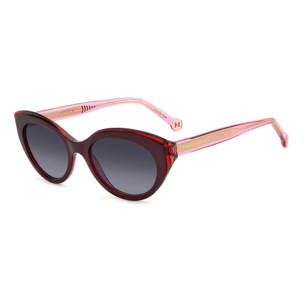 Gafas de sol Carolina Herrera femeninas, estilo ojo de gato, montura de acetato, color de montura rosa, color de lente gris y calibre 52 mm - Envío 24/48 horas en España - Her 0250/S 0T5