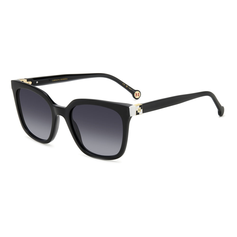 Gafas de sol Carolina Herrera femeninas, estilo cuadrada, montura de acetato, color de montura negro, color de lente gris y calibre 53 mm - Envío 24/48 horas en España - Her 0236/S 80S