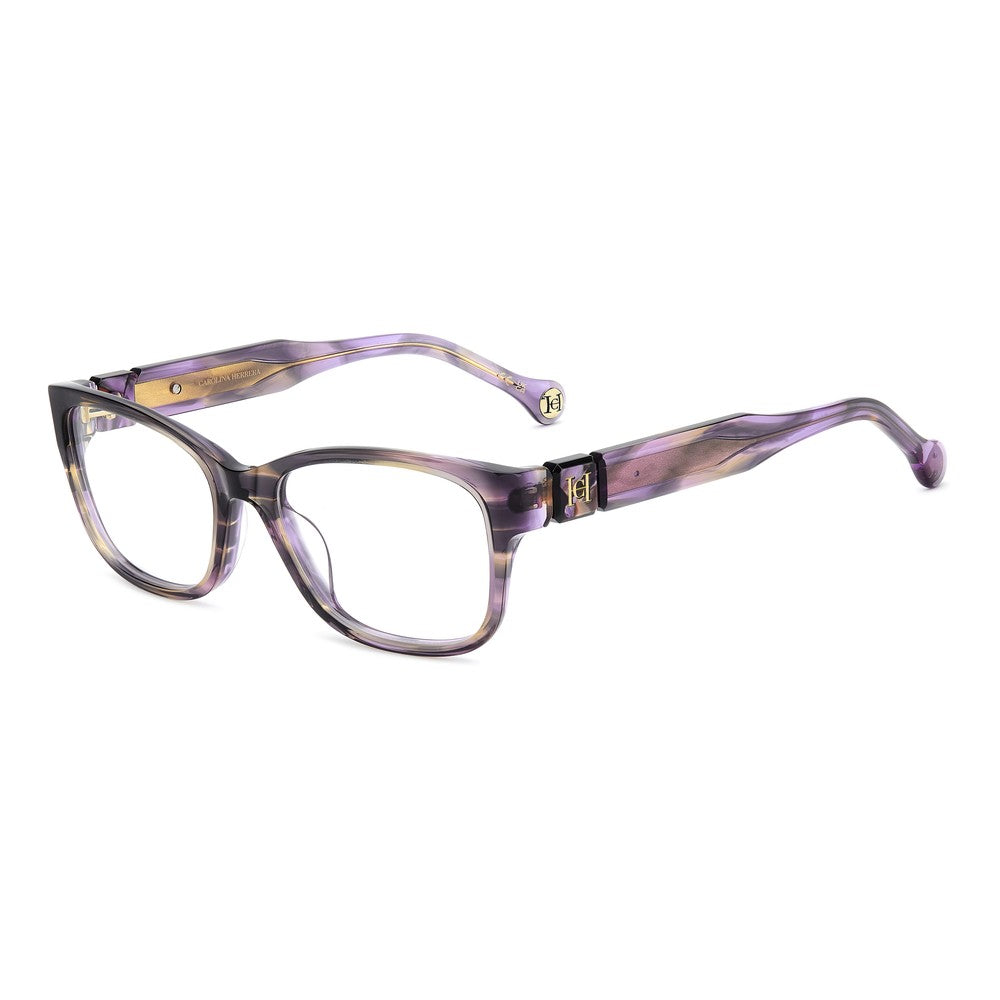 Gafas de vista Carolina Herrera femeninas, estilo rectangular, montura de acetato, color de montura rosa, color de lente transparente y calibre 53 mm - Envío 24/48 horas en España - Her 0329/G 1Zx