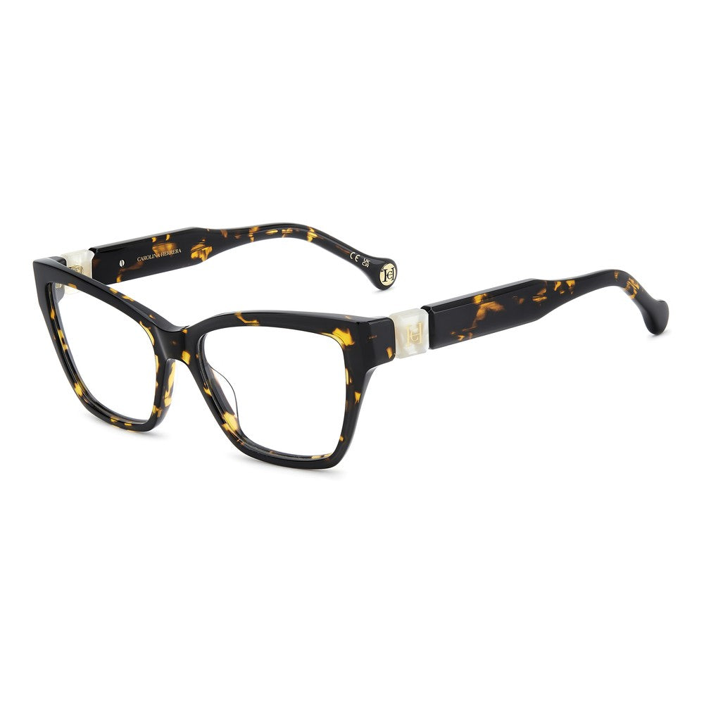 Gafas de vista Carolina Herrera femeninas, estilo ojo de gato, montura de acetato, color de montura habana, color de lente transparente y calibre 53 mm - Envío 24/48 horas en España - Her 0330 086