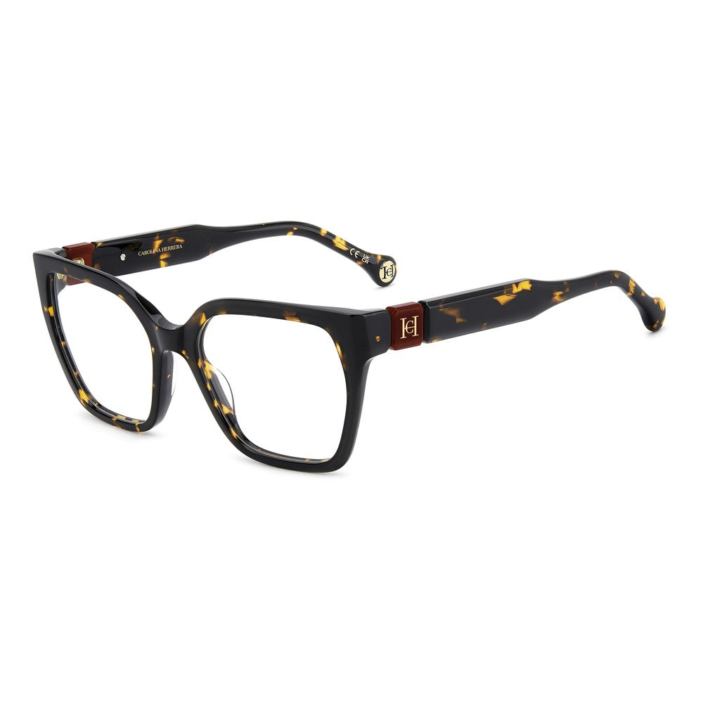 Gafas de vista Carolina Herrera femeninas, estilo irregular, montura de acetato, color de montura habana, color de lente transparente y calibre 54 mm - Envío 24/48 horas en España - Her 0331 086