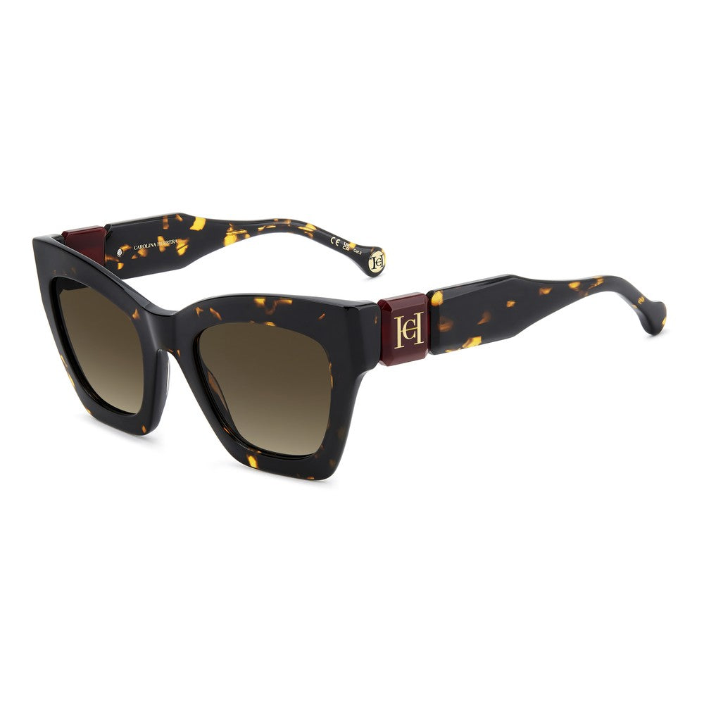 Gafas de sol Carolina Herrera femeninas, estilo ojo de gato, montura de acetato, color de montura habana, color de lente marron y calibre 52 mm - Envío 24/48 horas en España - Her 0327/S 086