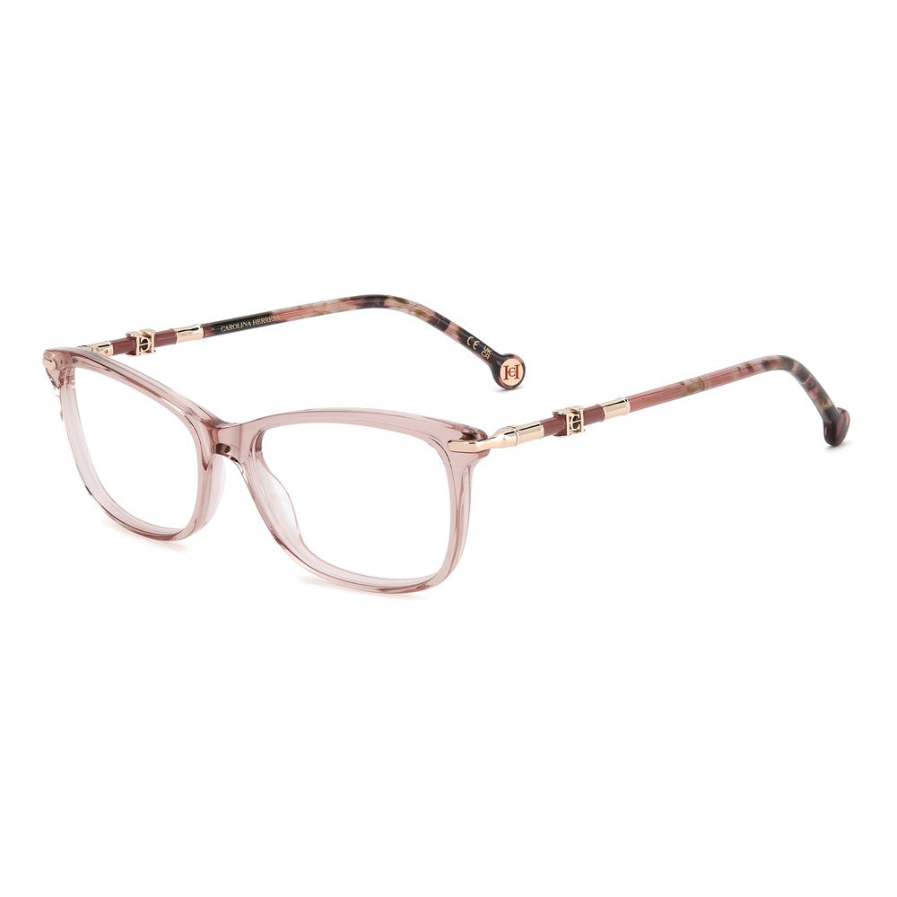 Gafas de vista Carolina Herrera femeninas, estilo ojo de gato, montura de acetato, color de montura rosa, color de lente transparente y calibre 53 mm - Envío 24/48 horas en España - Her 0352 35J
