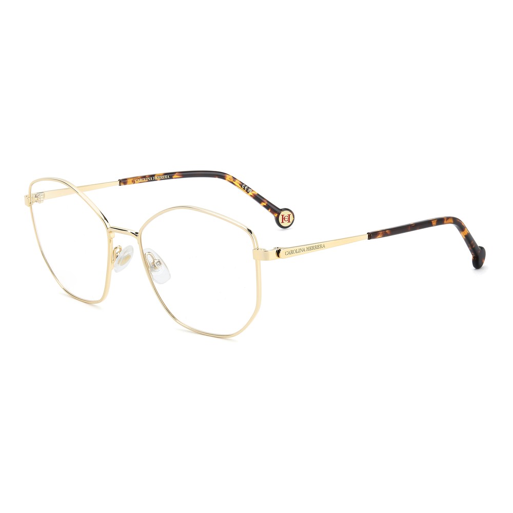 Gafas de vista Carolina Herrera femeninas, estilo irregular, montura de metal, color de montura dorado, color de lente transparente y calibre 55 mm - Envío 24/48 horas en España - Her 0345 000