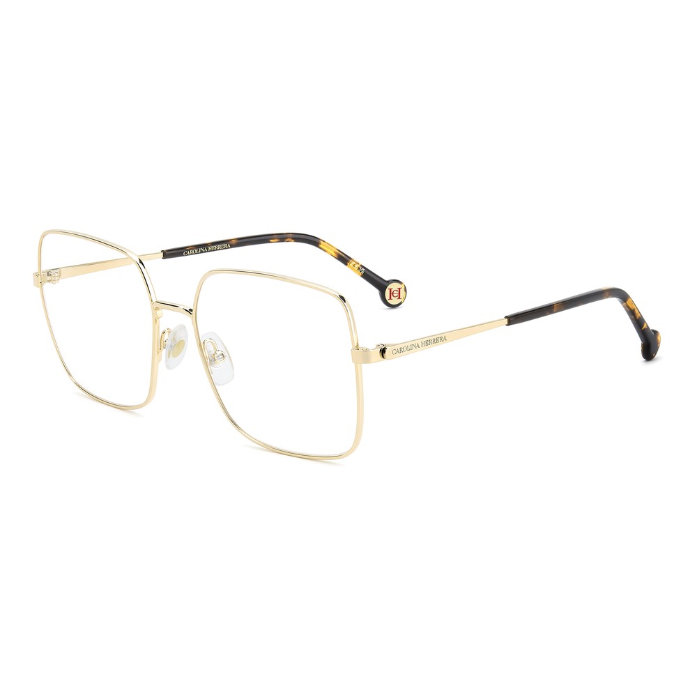Gafas de vista Carolina Herrera femeninas, estilo cuadrada, montura de metal, color de montura dorado, color de lente transparente y calibre 55 mm - Envío 24/48 horas en España - Her 0346 000