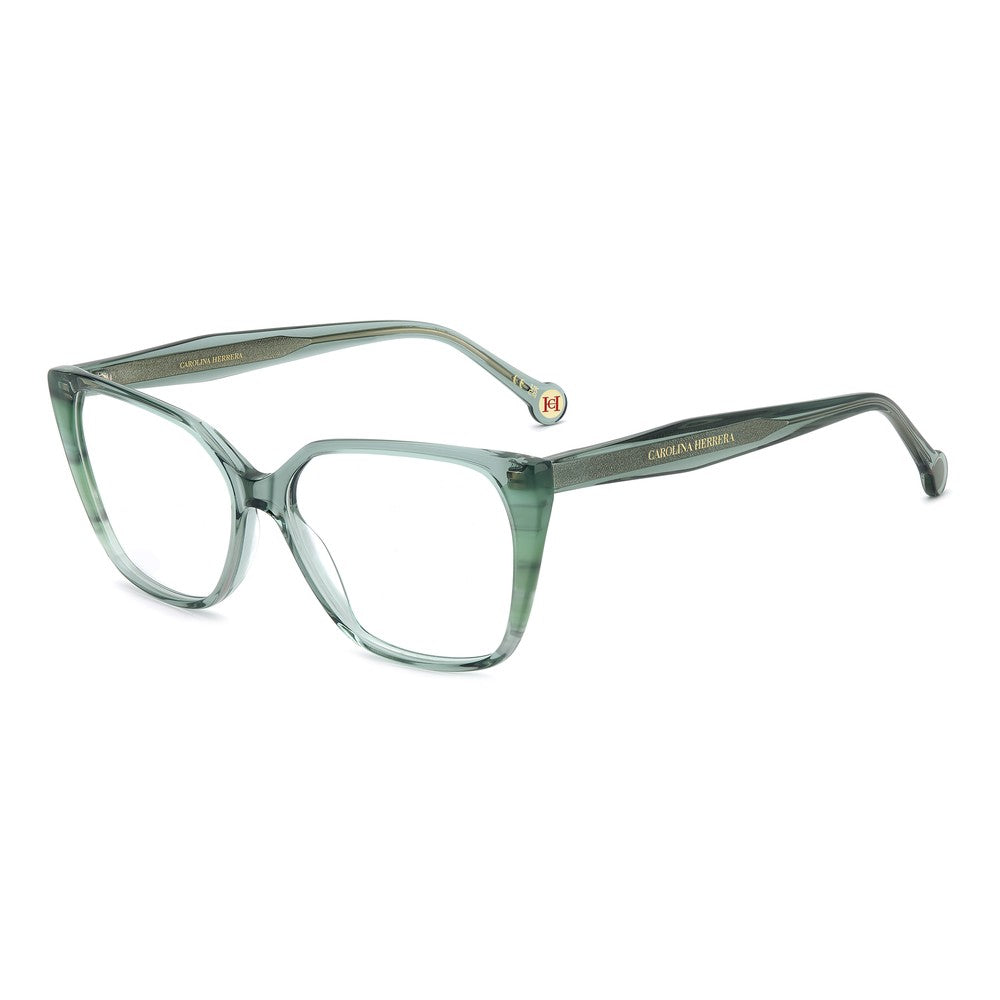 Gafas de vista Carolina Herrera femeninas, estilo ojo de gato, montura de acetato, color de montura verde, color de lente transparente y calibre 55 mm - Envío 24/48 horas en España - Her 0341 1Ed