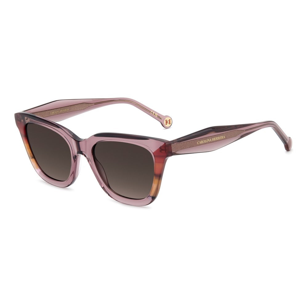 Gafas de sol Carolina Herrera femeninas, estilo ojo de gato, montura de acetato, color de montura rosa, color de lente marron y calibre 52 mm - Envío 24/48 horas en España - Her 0340/S 35J