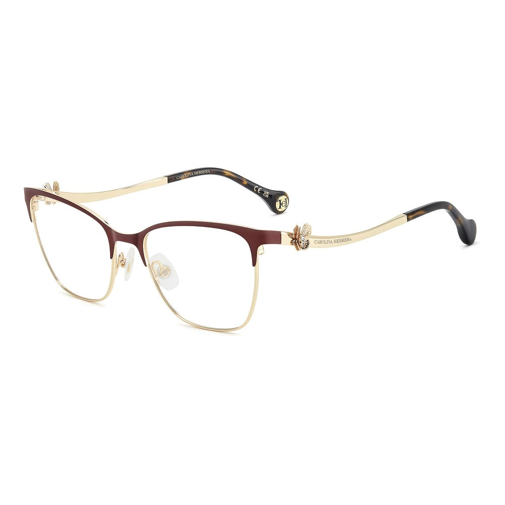 Gafas de vista Carolina Herrera femeninas, estilo ojo de gato, montura de metal, color de montura dorado, color de lente transparente y calibre 54 mm - Envío 24/48 horas en España - Her 0398 6K3