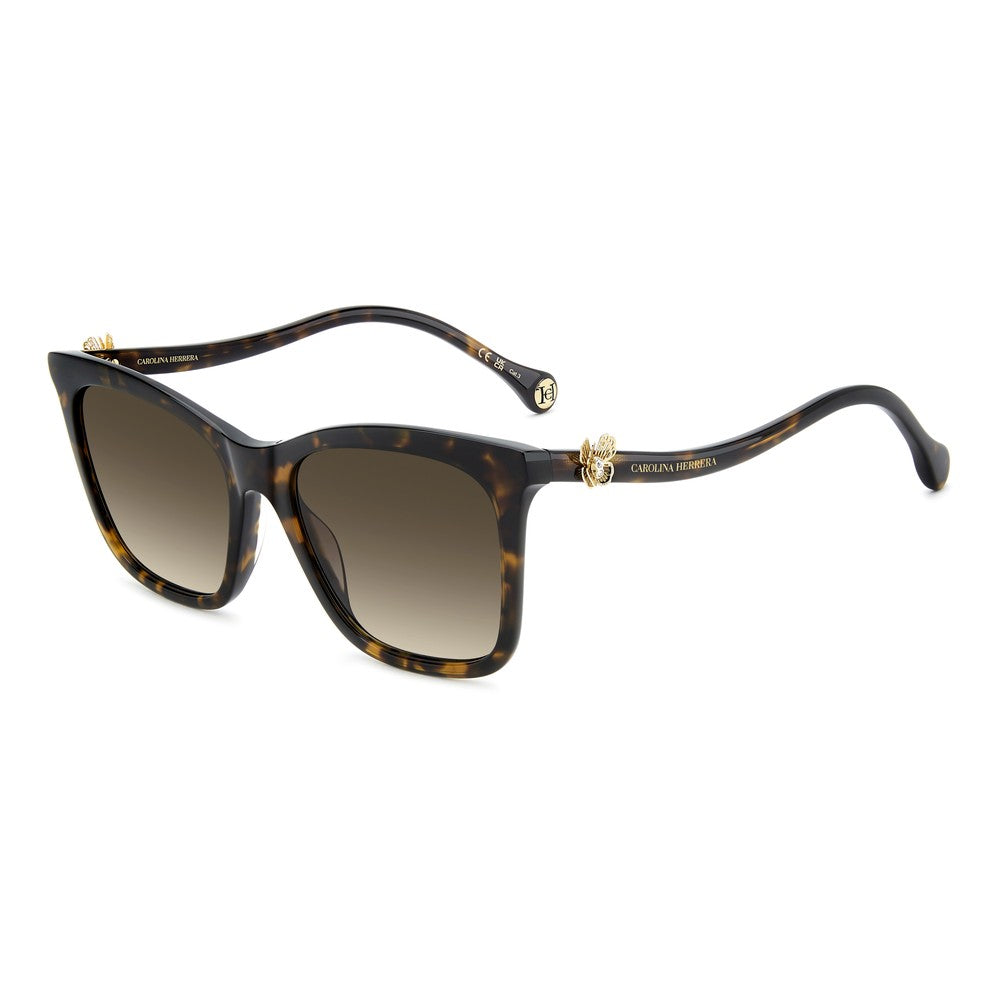 Gafas de sol Carolina Herrera femeninas, estilo rectangular, montura de acetato, color de montura habana, color de lente marron y calibre 55 mm - Envío 24/48 horas en España - Her 0394/G/S 086