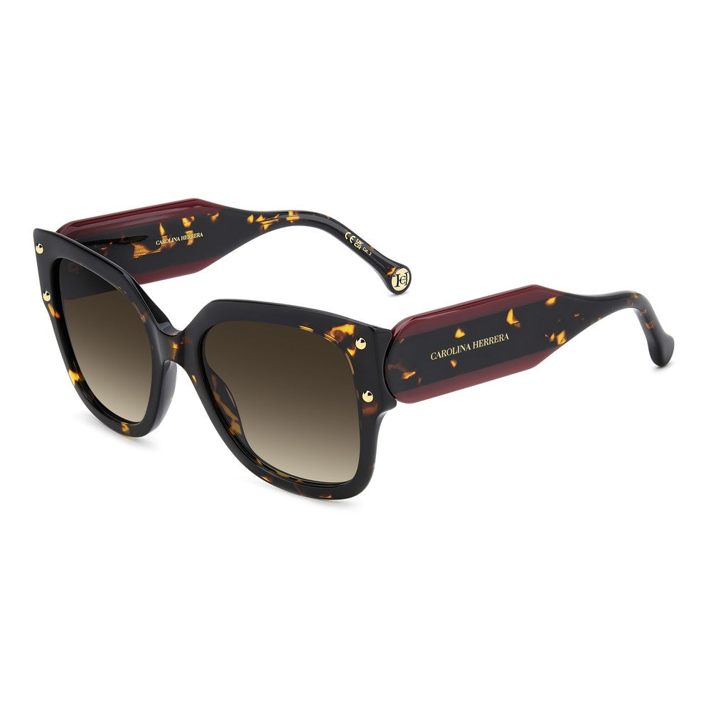 Gafas de sol Carolina Herrera femeninas, estilo cuadrada, montura de acetato, color de montura habana, color de lente marron y calibre 55 mm - Envío 24/48 horas en España - Her 0366/S 086