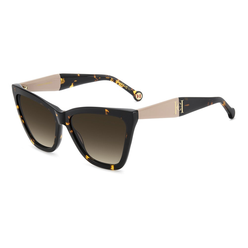 Gafas de sol Carolina Herrera femeninas, estilo ojo de gato, montura de acetato, color de montura habana, color de lente marron y calibre 59 mm - Envío 24/48 horas en España - Her 0374/S 086