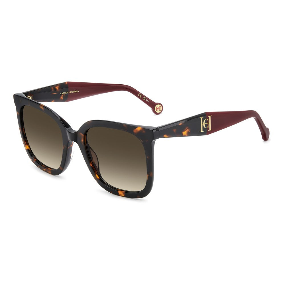 Gafas de sol Carolina Herrera femeninas, estilo cuadrada, montura de acetato, color de montura habana, color de lente marron y calibre 55 mm - Envío 24/48 horas en España - Her 0375/G/S 086
