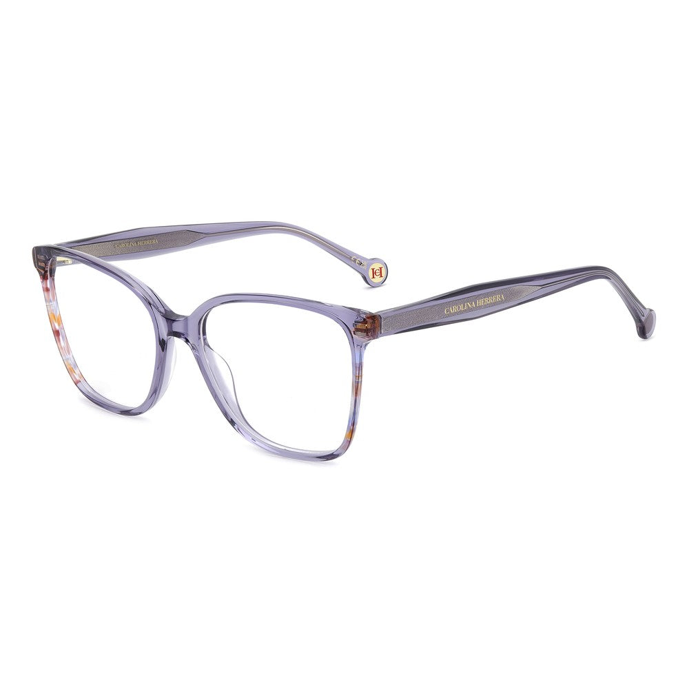 Gafas de vista Carolina Herrera femeninas, estilo cuadrada, montura de acetato, color de montura morado, color de lente transparente y calibre 55 mm - Envío 24/48 horas en España - Her 0392 789
