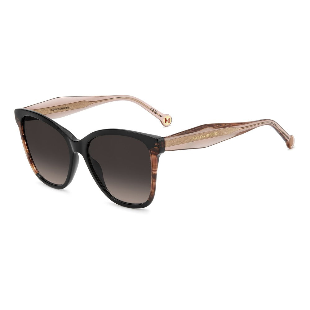 Gafas de sol Carolina Herrera femeninas, estilo mariposa, montura de acetato, color de montura negro, color de lente marron y calibre 56 mm - Envío 24/48 horas en España - Her 0390/S 3H2