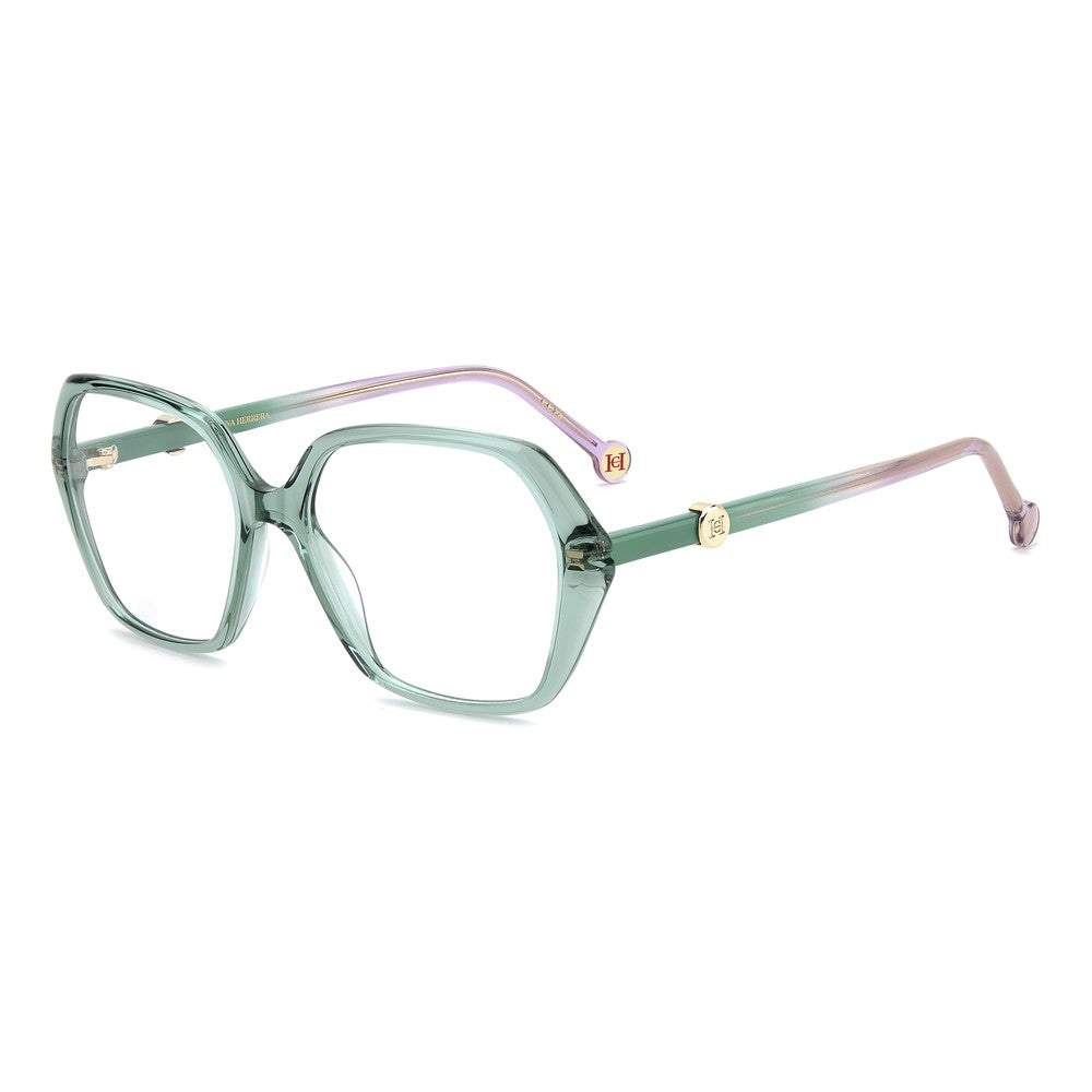 Gafas de vista Carolina Herrera femeninas, estilo irregular, montura de acetato, color de montura verde, color de lente transparente y calibre 53 mm - Envío 24/48 horas en España - Her 0388 6Cr