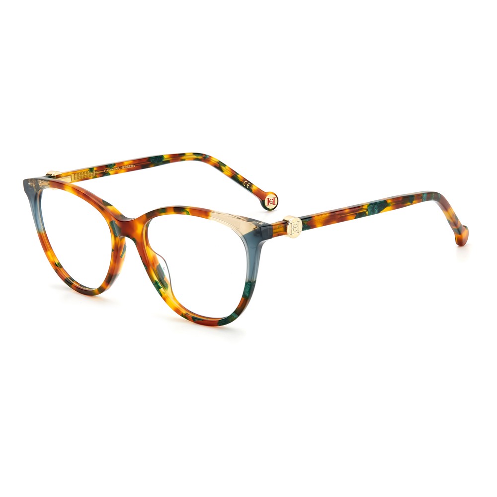 Gafas de vista Carolina Herrera femeninas, estilo rectangular, montura de acetato, color de montura habana, color de lente transparente y calibre 53 mm - Envío 24/48 horas en España - Ch 0054 Yje