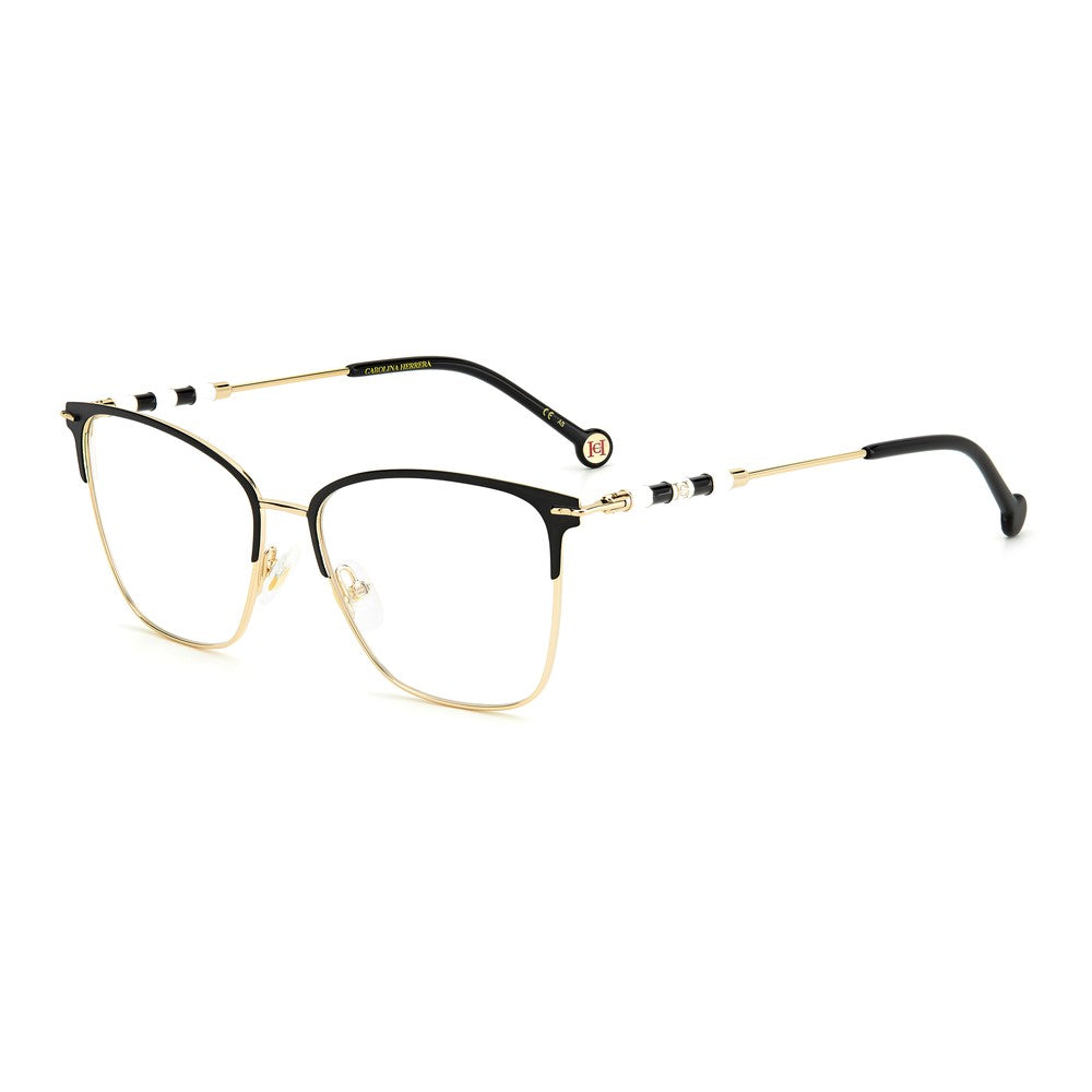 Gafas de vista Carolina Herrera femeninas, estilo rectangular, montura de metal, color de montura negro, color de lente transparente y calibre 54 mm - Envío 24/48 horas en España - Ch 0040 Rhl