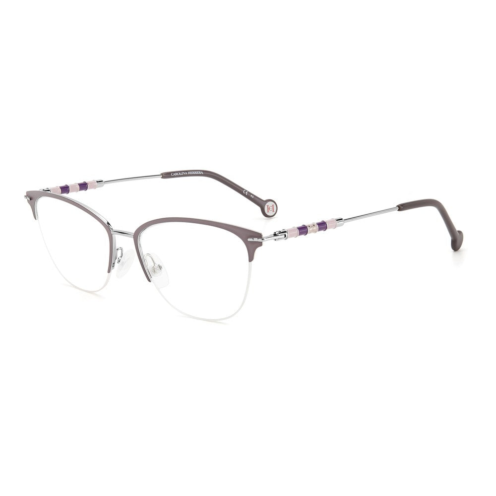 Gafas de vista Carolina Herrera femeninas, estilo rectangular, montura de metal, color de montura morado, color de lente transparente y calibre 54 mm - Envío 24/48 horas en España - Ch 0038 Kts