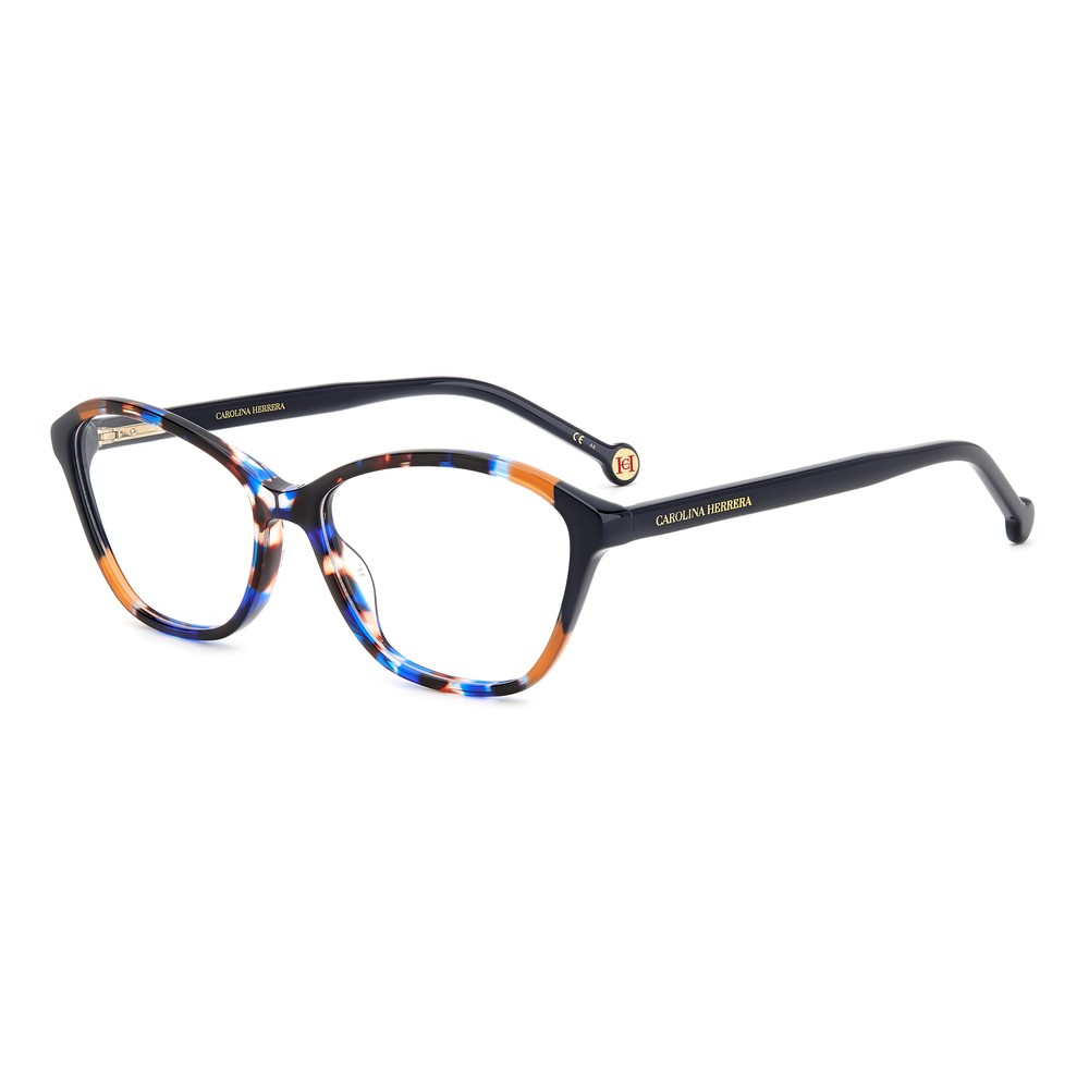 Gafas de vista Carolina Herrera femeninas, estilo rectangular, montura de acetato, color de montura habana, color de lente transparente y calibre 55 mm - Envío 24/48 horas en España - Her 0122 1Bc