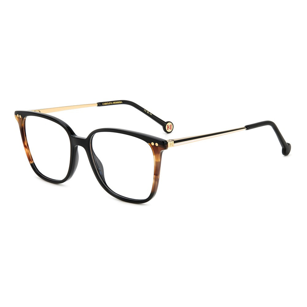 Gafas de vista Carolina Herrera femeninas, estilo rectangular, montura de acetato, color de montura habana, color de lente transparente y calibre 53 mm - Envío 24/48 horas en España - Her 0165 Wr7