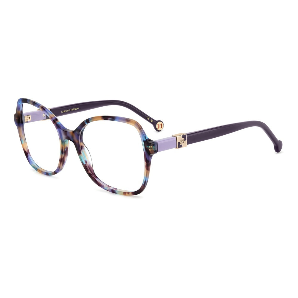 Gafas de vista Carolina Herrera femeninas, estilo mariposa, montura de acetato, color de montura habana, color de lente transparente y calibre 54 mm - Envío 24/48 horas en España - Her 0275 0Zy