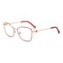 Gafas de vista Carolina Herrera femeninas, estilo rectangular, montura de metal, color de montura rojo, color de lente transparente y calibre 56 mm - Envío 24/48 horas en España - Her 0277 588