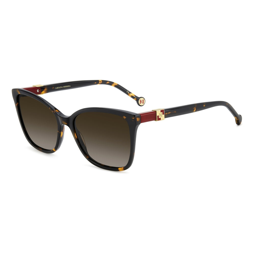 Gafas de sol Carolina Herrera femeninas, estilo rectangular, montura de acetato, color de montura habana, color de lente marron y calibre 56 mm - Envío 24/48 horas en España - Her 0273/S 086