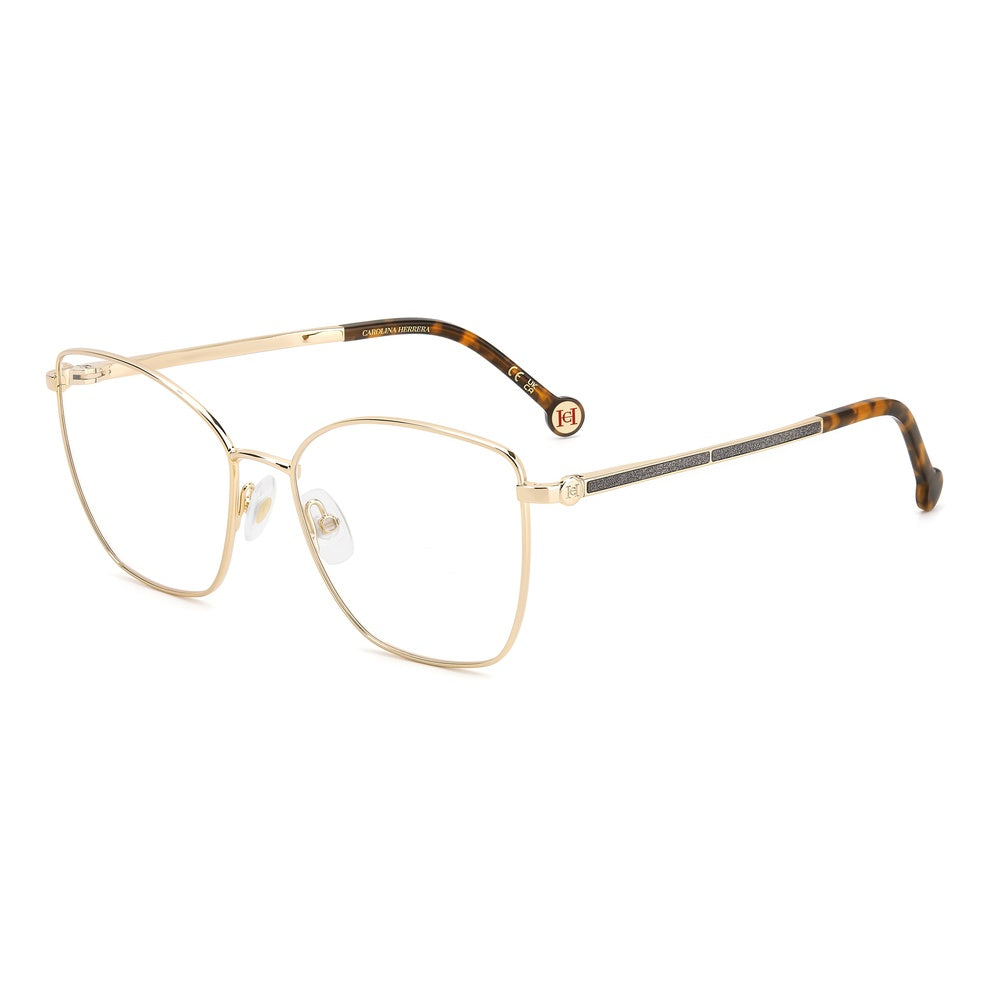 Gafas de vista Carolina Herrera femeninas, estilo mariposa, montura de metal, color de montura dorado, color de lente transparente y calibre 55 mm - Envío 24/48 horas en España - Her 0264 000