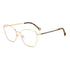 Gafas de vista Carolina Herrera femeninas, estilo mariposa, montura de metal, color de montura dorado, color de lente transparente y calibre 55 mm - Envío 24/48 horas en España - Her 0264 000