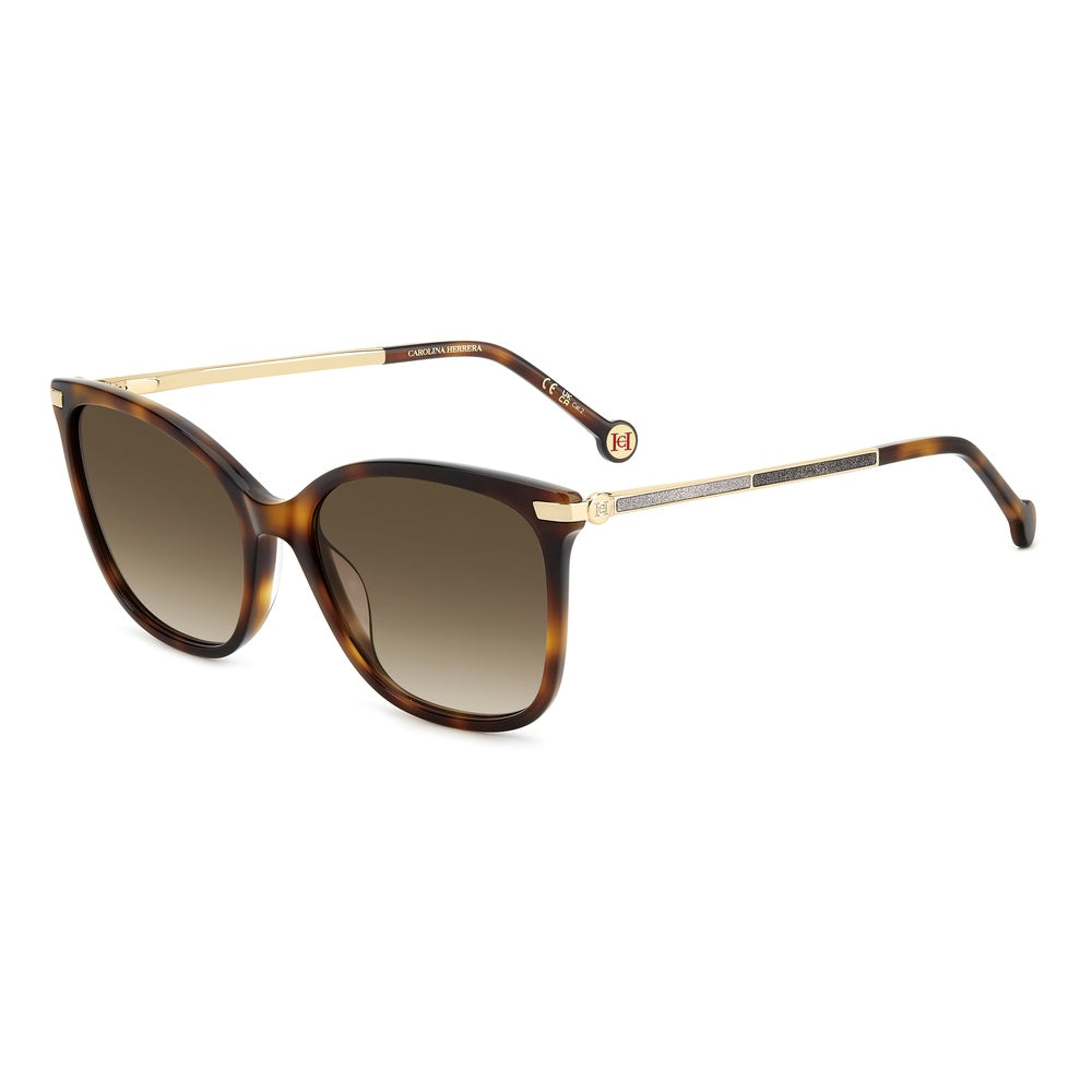 Gafas de sol Carolina Herrera femeninas, estilo rectangular, montura de acetato, color de montura habana, color de lente marron y calibre 55 mm - Envío 24/48 horas en España - Her 0261/G/S 086