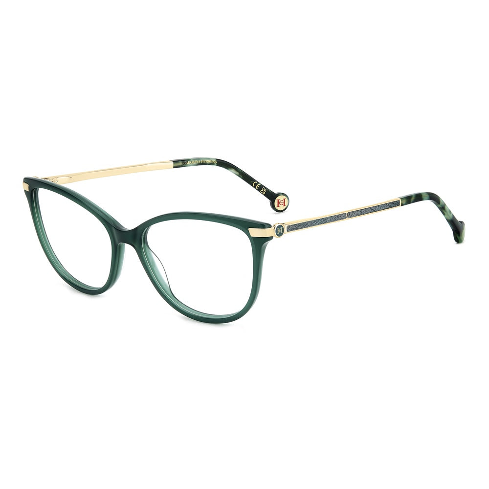 Gafas de vista Carolina Herrera femeninas, estilo rectangular, montura de acetato, color de montura verde, color de lente transparente y calibre 54 mm - Envío 24/48 horas en España - Her 0263 1Ed