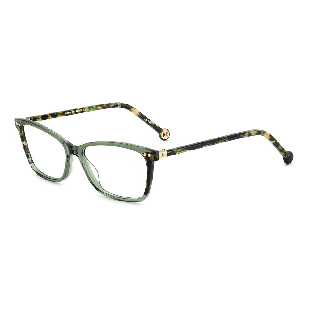 Gafas de vista Carolina Herrera femeninas, estilo rectangular, montura de acetato, color de montura verde, color de lente transparente y calibre 52 mm - Envío 24/48 horas en España - Her 0280 1Ed