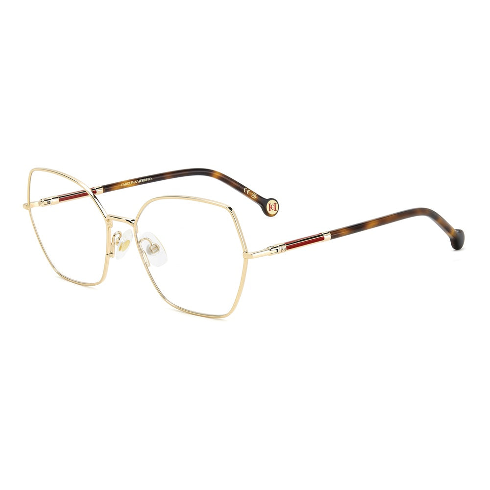 Gafas de vista Carolina Herrera femeninas, estilo mariposa, montura de metal, color de montura dorado, color de lente transparente y calibre 56 mm - Envío 24/48 horas en España - Her 0272 000