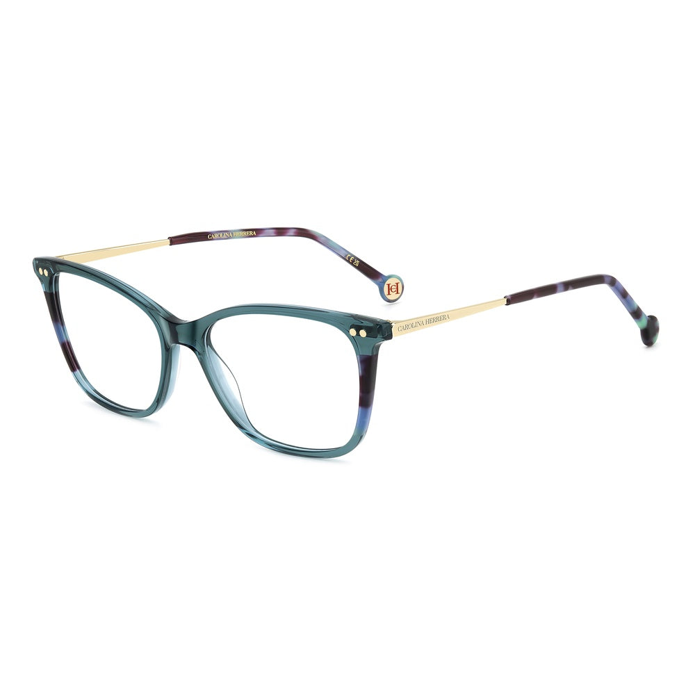 Gafas de vista Carolina Herrera femeninas, estilo rectangular, montura de acetato, color de montura verde, color de lente transparente y calibre 53 mm - Envío 24/48 horas en España - Her 0294 1Ed