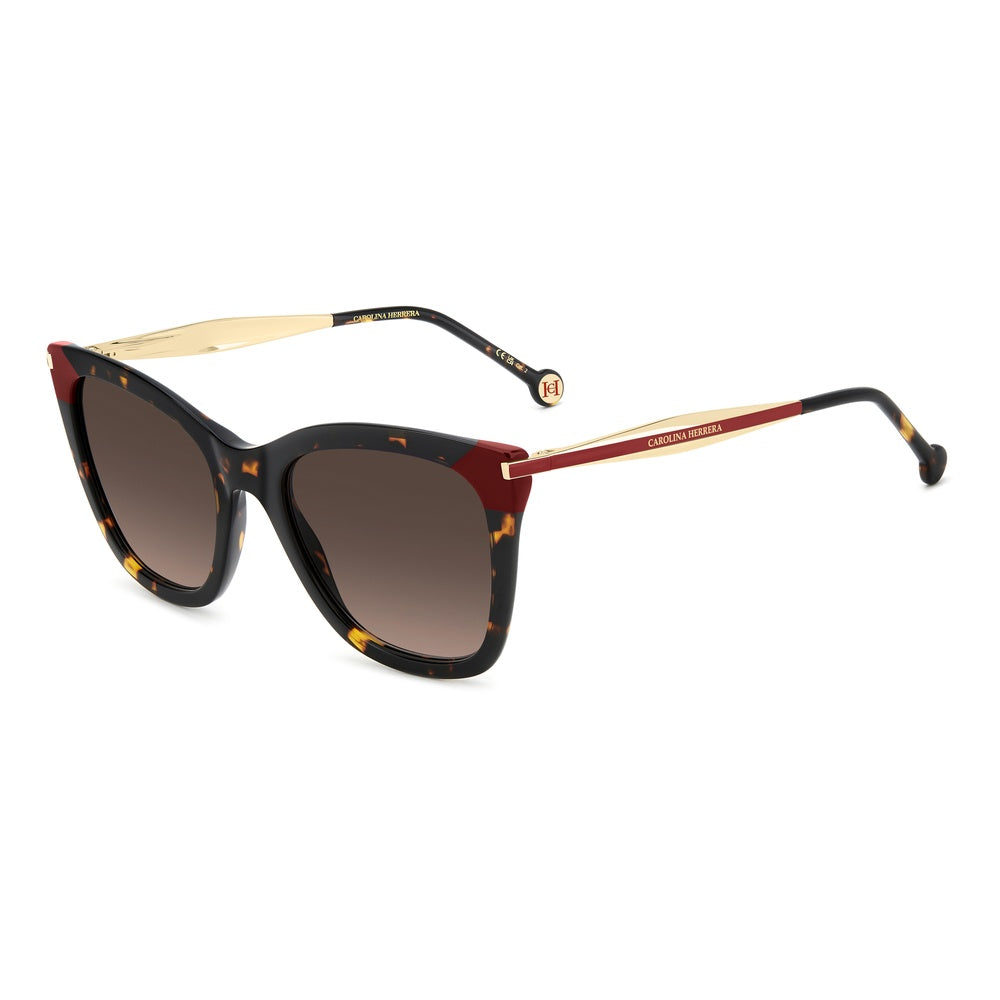 Gafas de sol Carolina Herrera femeninas, estilo rectangular, montura de acetato, color de montura habana, color de lente marron y calibre 54 mm - Envío 24/48 horas en España - Her 0307/S 086