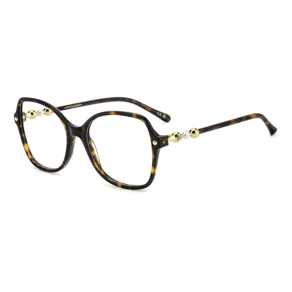 Gafas de vista Carolina Herrera femeninas, estilo cuadrada, montura de acetato, color de montura habana, color de lente transparente y calibre 54 mm - Envío 24/48 horas en España - Her 0320 086