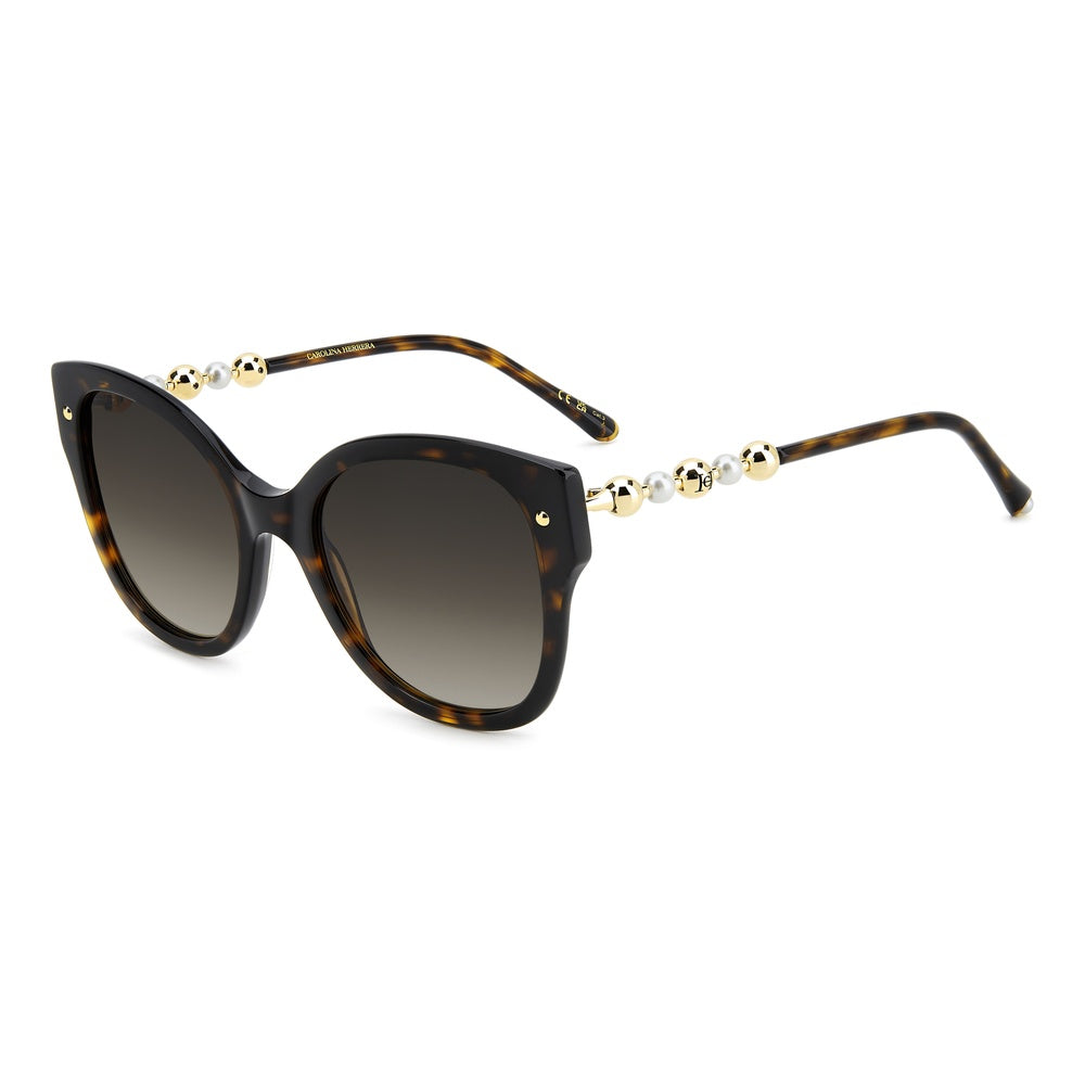 Gafas de sol Carolina Herrera femeninas, estilo cuadrada, montura de acetato, color de montura habana, color de lente marron y calibre 55 mm - Envío 24/48 horas en España - Her 0318/S 086