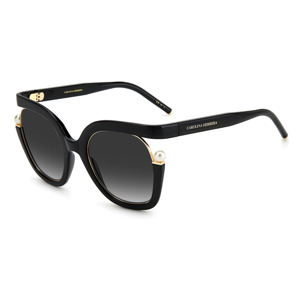 Gafas de sol Carolina Herrera femeninas, estilo cuadrada, montura de tr90, color de montura negro, color de lente gris y calibre 55 mm - Envío 24/48 horas en España - Ch 0003/S 807