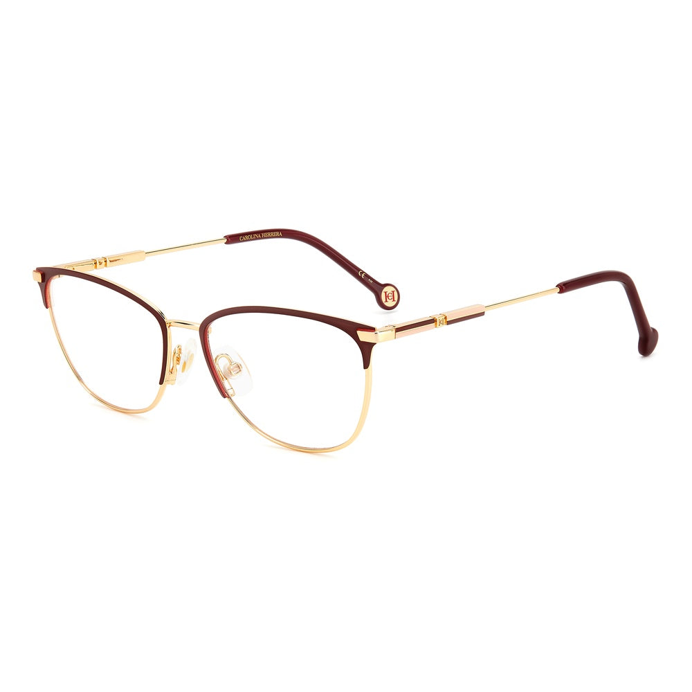 Gafas de vista Carolina Herrera femeninas, estilo rectangular, montura de metal, color de montura dorado, color de lente transparente y calibre 56 mm - Envío 24/48 horas en España - Her 0161 Noa